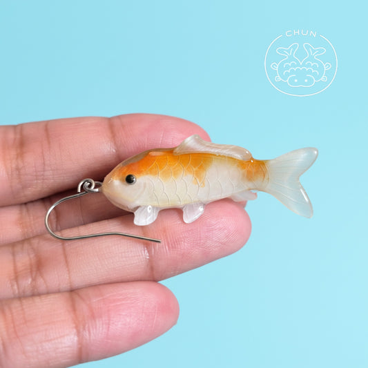 Koi Earring - Pumpkin