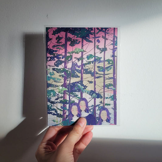 Postcard: Three Girls