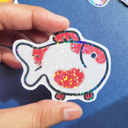 Goldfish Vinyl Holographic Sticker - Aka