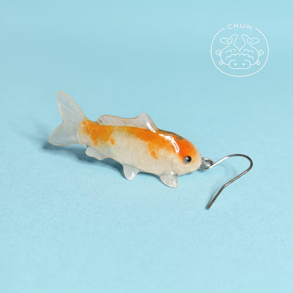Koi Earring - Pumpkin