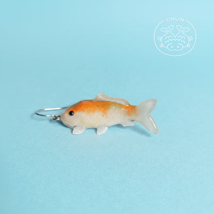 Koi Earring - Pumpkin