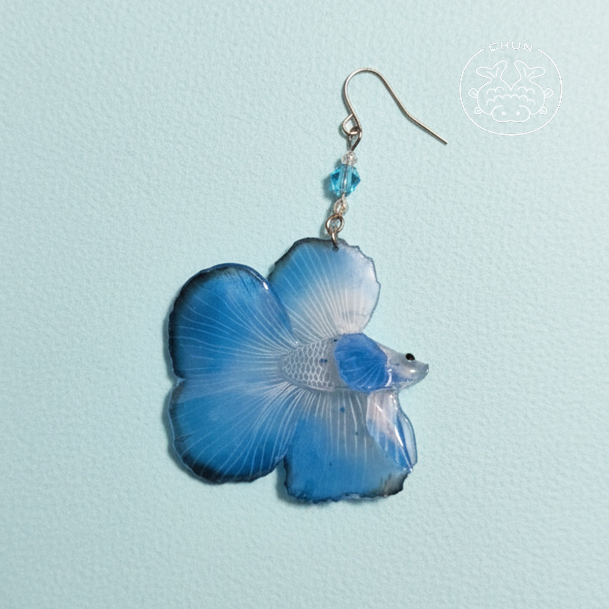 Betta Single Earring - Blueberry