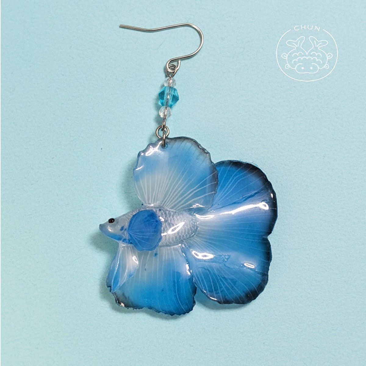 Betta Single Earring - Blueberry