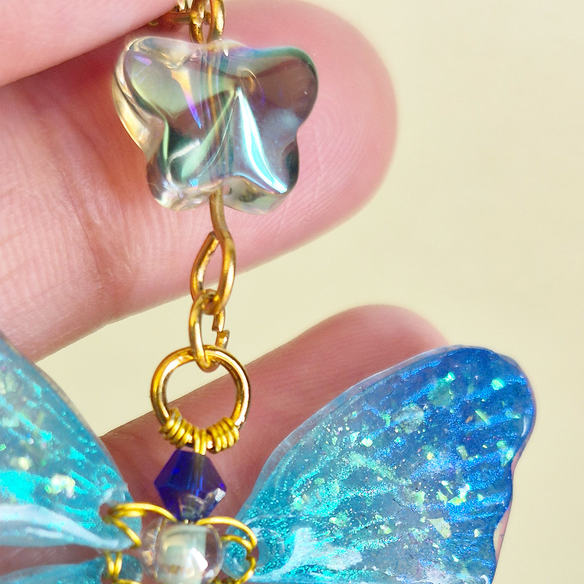 Shimmery Blue Butterfly