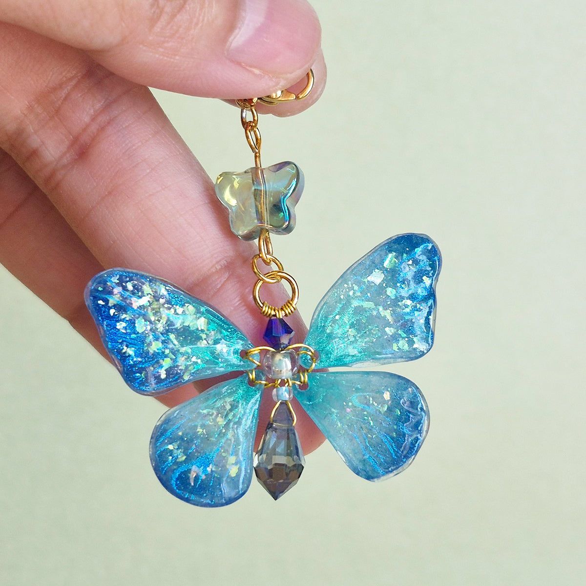 Shimmery Blue Butterfly