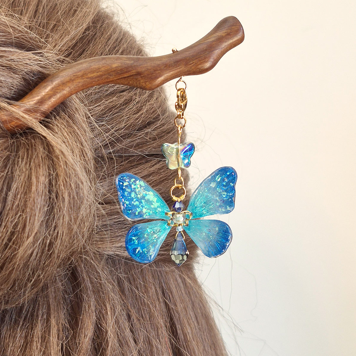 Shimmery Blue Butterfly