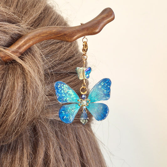 Shimmery Blue Butterfly
