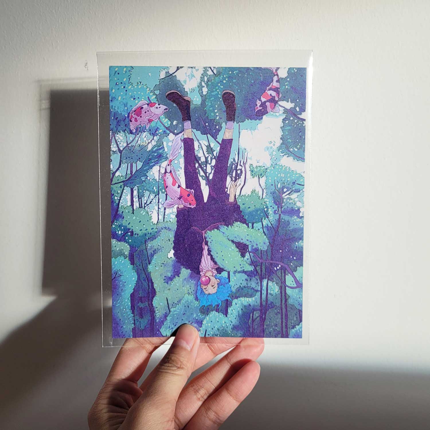 Falling / Postcard / Illustration – Chun