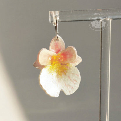 Pink Miltonia Earrings