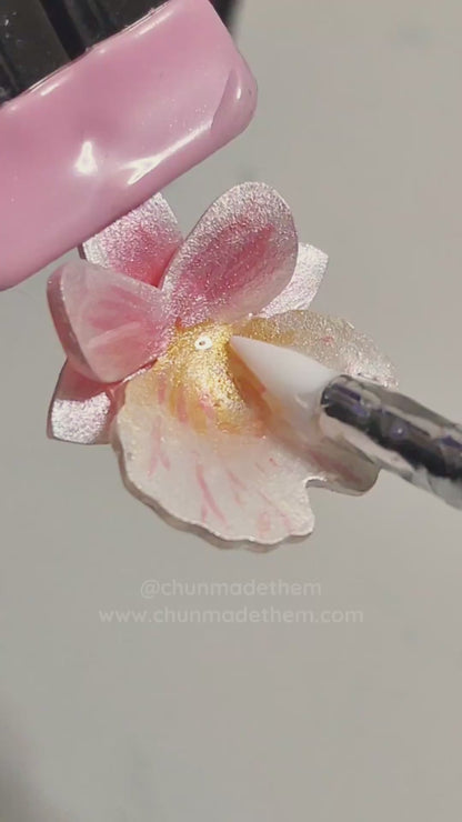 Pink Miltonia Earrings